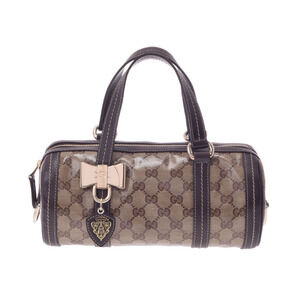Gucci cylindrical handbag GG canvas